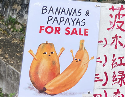 Bananas & Papaya for sale