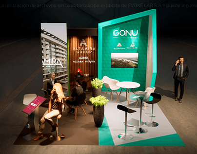 Diseño stand Altamira Gonu expo real state 2023