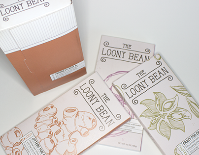 The Loony Bean Chocolate Packaging