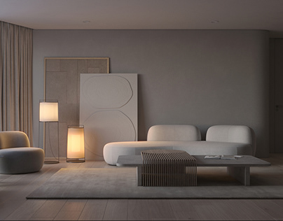 3d visualization of the living room