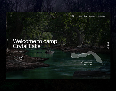 Crytal Lake Landing Page | UI Design