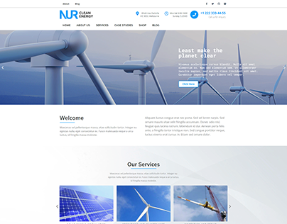 Natural Clean Energy Website Design