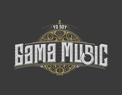 Lettering Gama Music