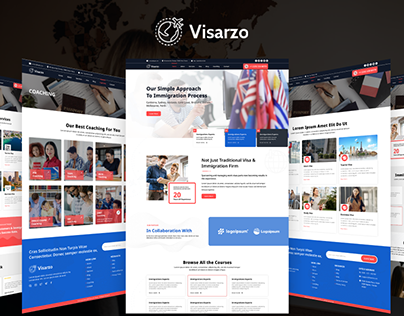 Immigration and Visa Consulting Website UI Kit