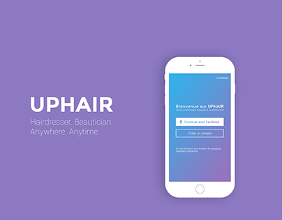 Uphair - iOS app of hairdressers on demand