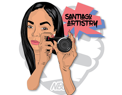 Santiago Artistry: Logo & Business Card Design