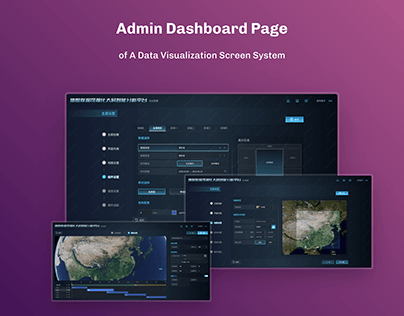 Admin Page of A Data Visualization Screen System
