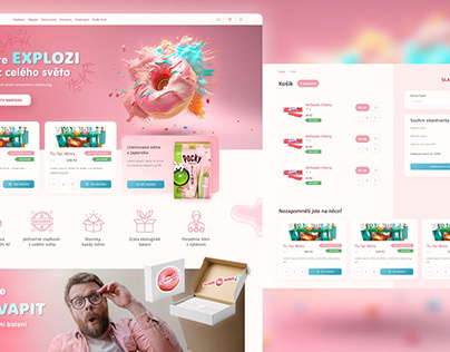 Sweets e-shop webdesign