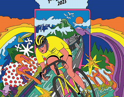Official poster for the Tour de France 2023