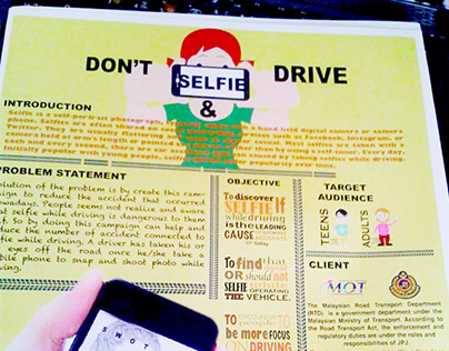 INFOGRAPHIC ON THE ISSUE DONT SELFIE AND DRIVE