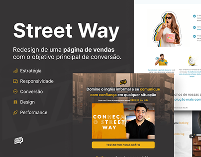 Street Way English - Página de Vendas