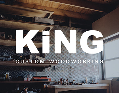 KING Custom Woodworking Brand Design