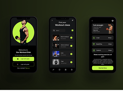 Project thumbnail - Fitness & Workout Mobile App Design
