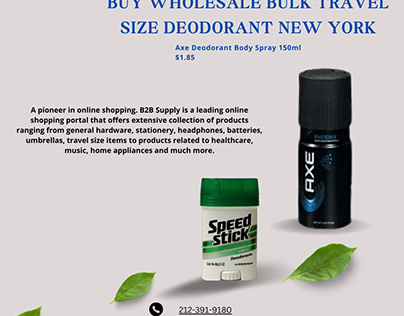 Buy Wholesale Bulk Travel Size Deodorant New York
