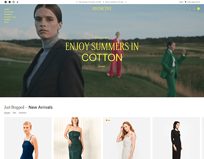 Shopify Clothing brand website design ecommerce store