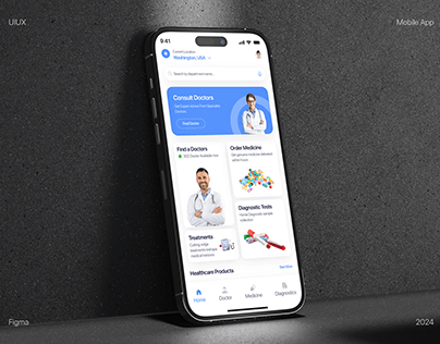 Telemedicine Medical Mobile App UI Design