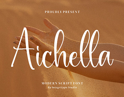 Aichella - Modern Script Font