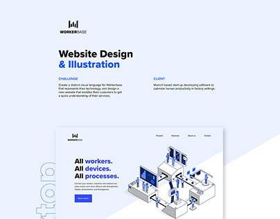 Workerbase / Web design & Illustration
