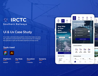 UI & UX Case Study - IRCTC - Railway Booking App