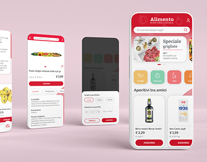 Supermarket App UI details