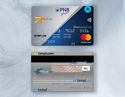 Philippines National Bank (PNB) mastercard, PSD format