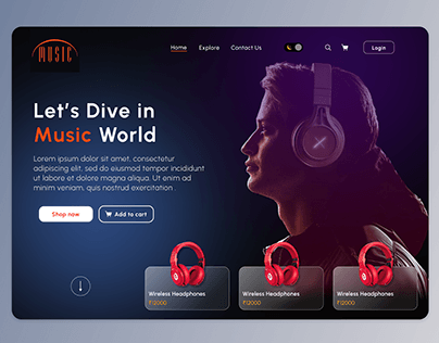MUSIC Ear Wearables Website Design