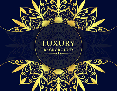 Gold luxury background and traditional Arabian mandala
