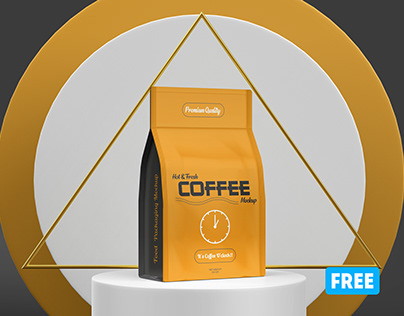 Coffee Bag Mockup 9 PSD Template Free Download