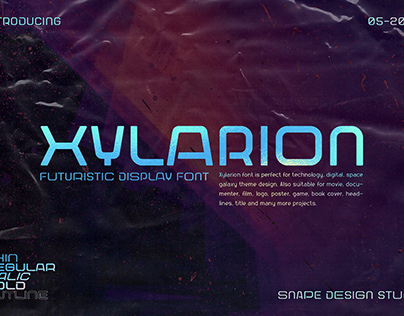 Xylarion - Futuristic Display Font