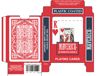 Reconstruction of Playing Card box with Dieline