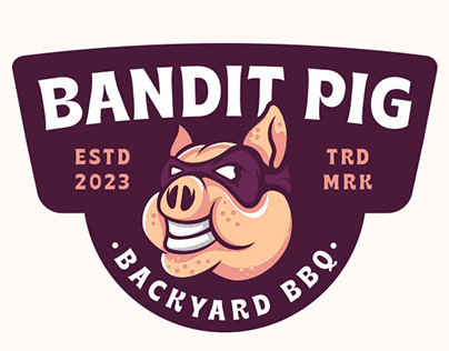 BANDIT PIG LOGO VARIATION (FOR SALE ON LOGOGROUND)