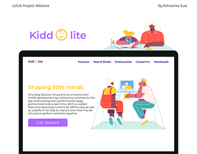Website Presentation-Kids Learning Parental Control App