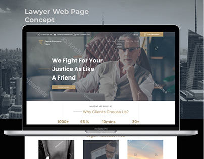 Lawyer Home Page Concept