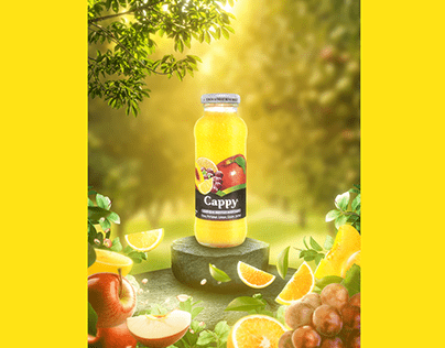 Cappy Fruit Juice Product Manipulation Design