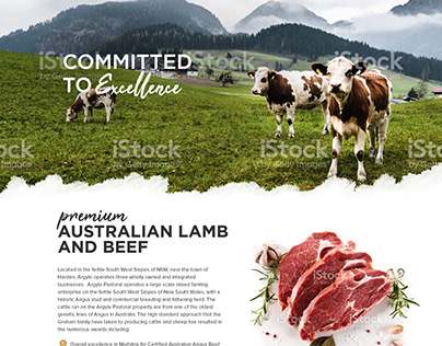 Premium Australian lamb and Beef