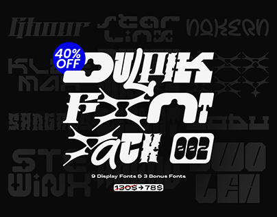 Julpik Font Pack Volume 002 - Font Bundle 40% OFF