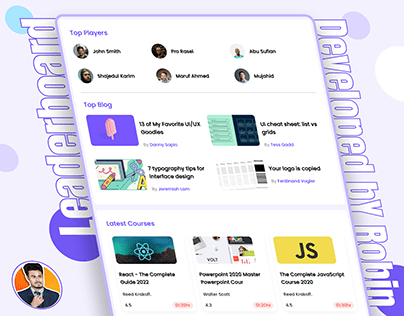 Leader Board Page HTML/CSS