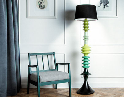 Yocco Floor Lamp in new green colors.