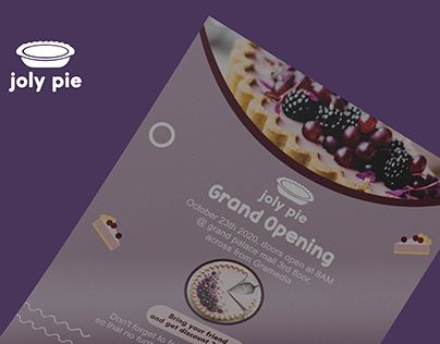 joly pie grand opening advertising design