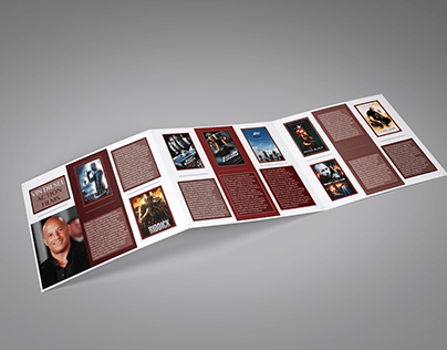 Vin Diesel movies brochure