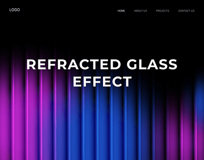 Refractive Glass Effect and Animated Background