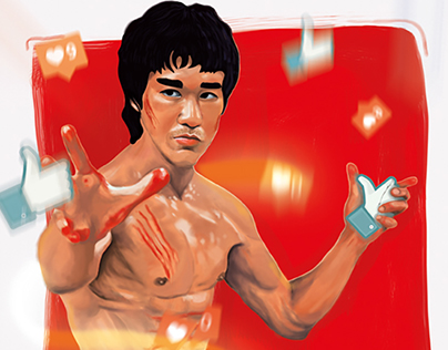 Bruce Lee Ilustration