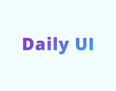 Daily UI challenge