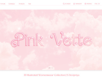 Pink 'Vette | 3D Illustrated Womenswear Collection