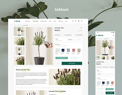 UX/UI Case Study | Tokhum | Plant E-commerce Platform