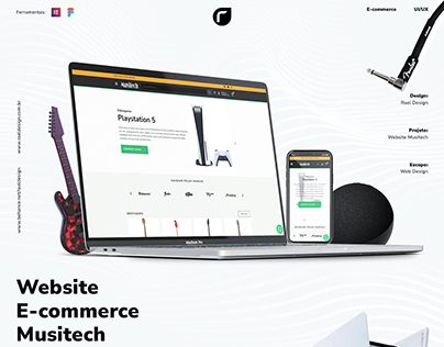 Musitech Website E-commerce UI