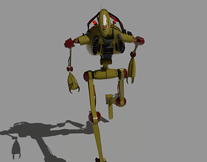 Old yellow robot