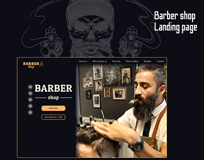 Barber shop Landing Page