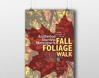 Fall Foliage Walk Poster