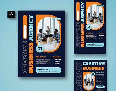Blue Creative Business Agency Flyer